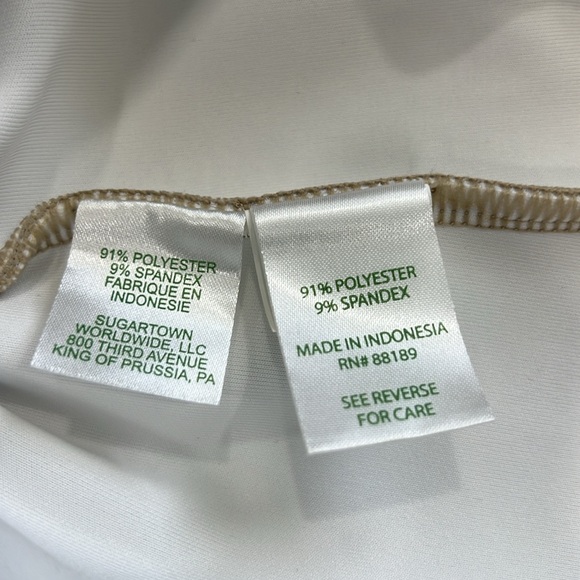 Lilly Pulitzer Mango shift dress gold metalli daisy laser out NWT Size L - Picture 6 of 8